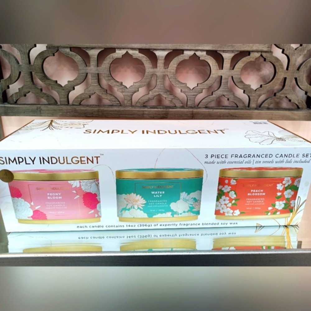 SIMPLY INDULGENT 3-Piece Fragranced Candle Set